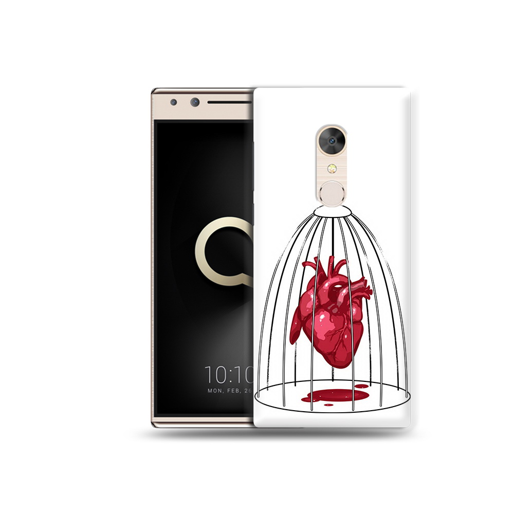 

Чехол MyPads Tocco для Alcatel 5 сердце в клетке (PT110913.675.597), Прозрачный, Tocco