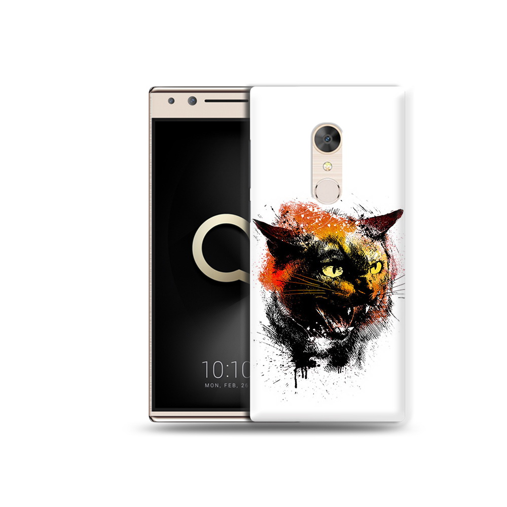 

Чехол MyPads Tocco для Alcatel 5 сиамский кот (PT110913.675.598), Прозрачный, Tocco