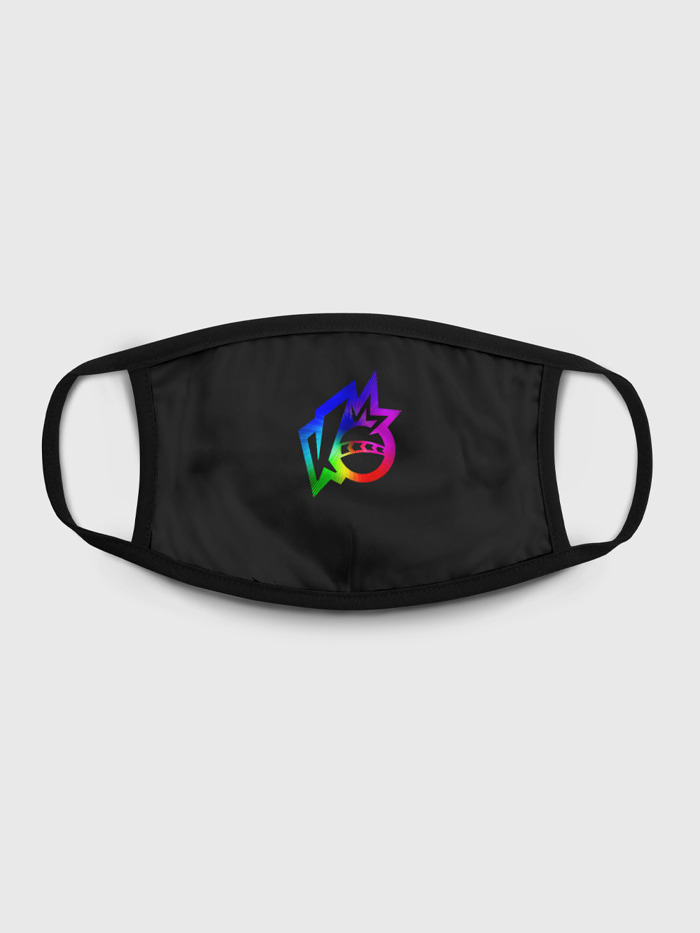 

Многоразовая маска унисекс Burnettie Knockout City. Rainbow Logo, Разноцветный, Knockout City. Rainbow Logo