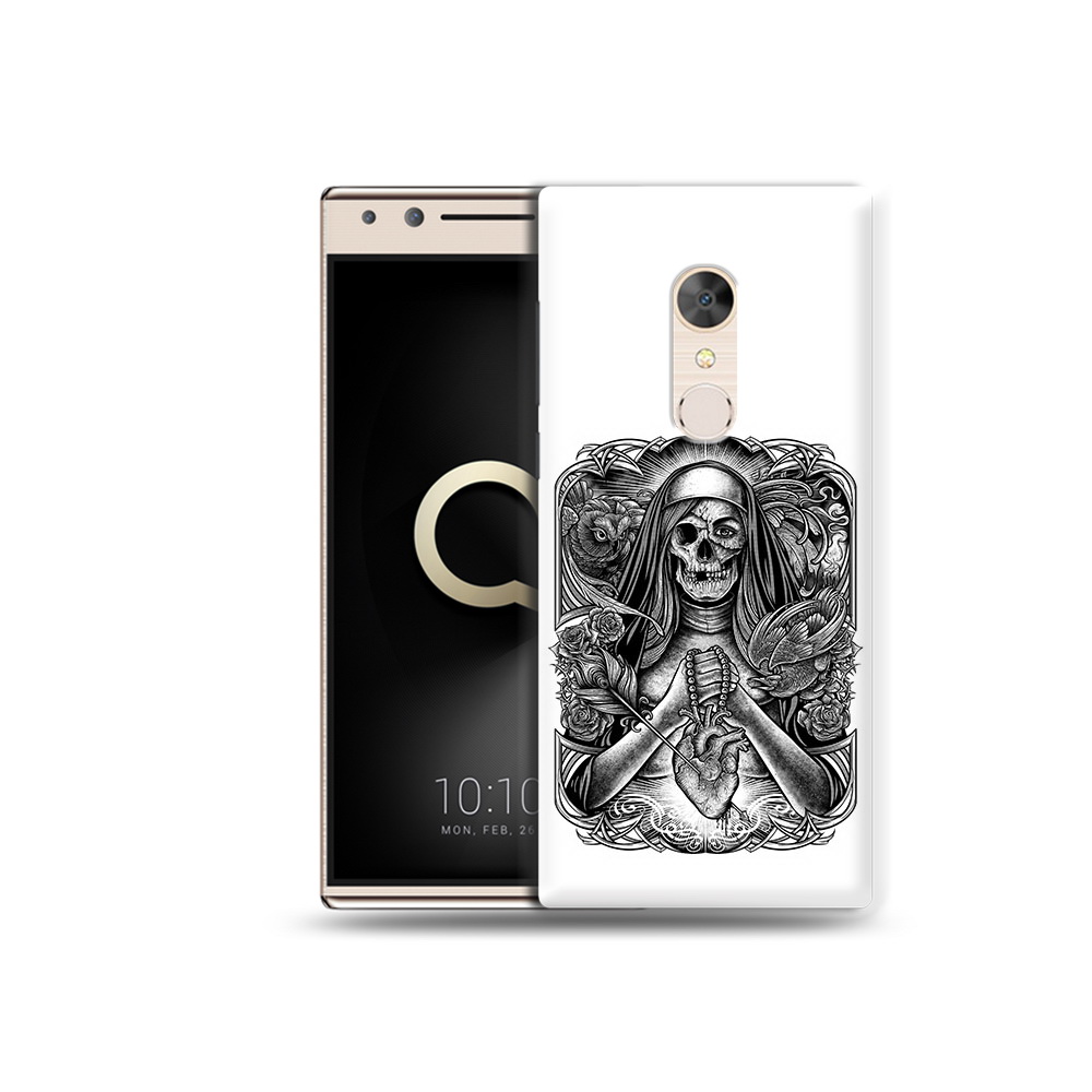 

Чехол MyPads Tocco для Alcatel 5 скелет с сердцем (PT110913.675.603), Прозрачный, Tocco