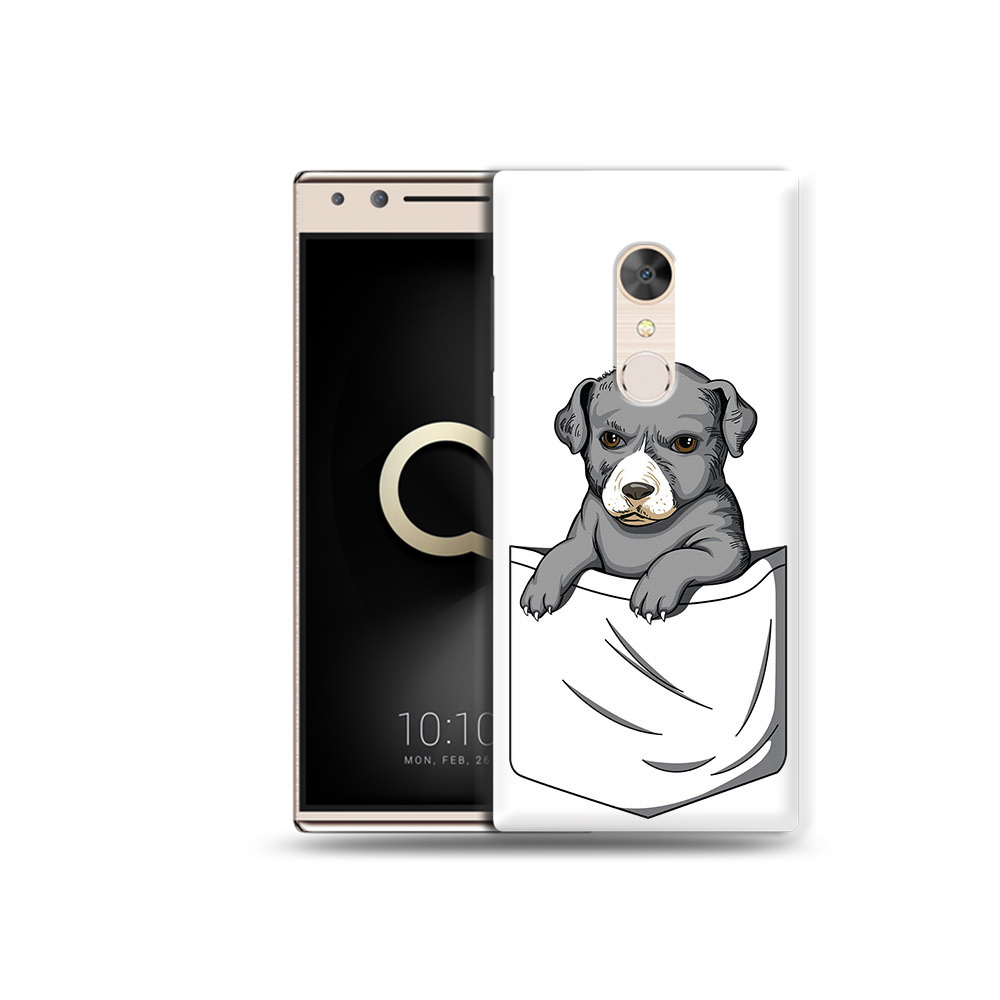 

Чехол MyPads Tocco для Alcatel 5 собачка в кармане (PT110913.675.611), Прозрачный, Tocco