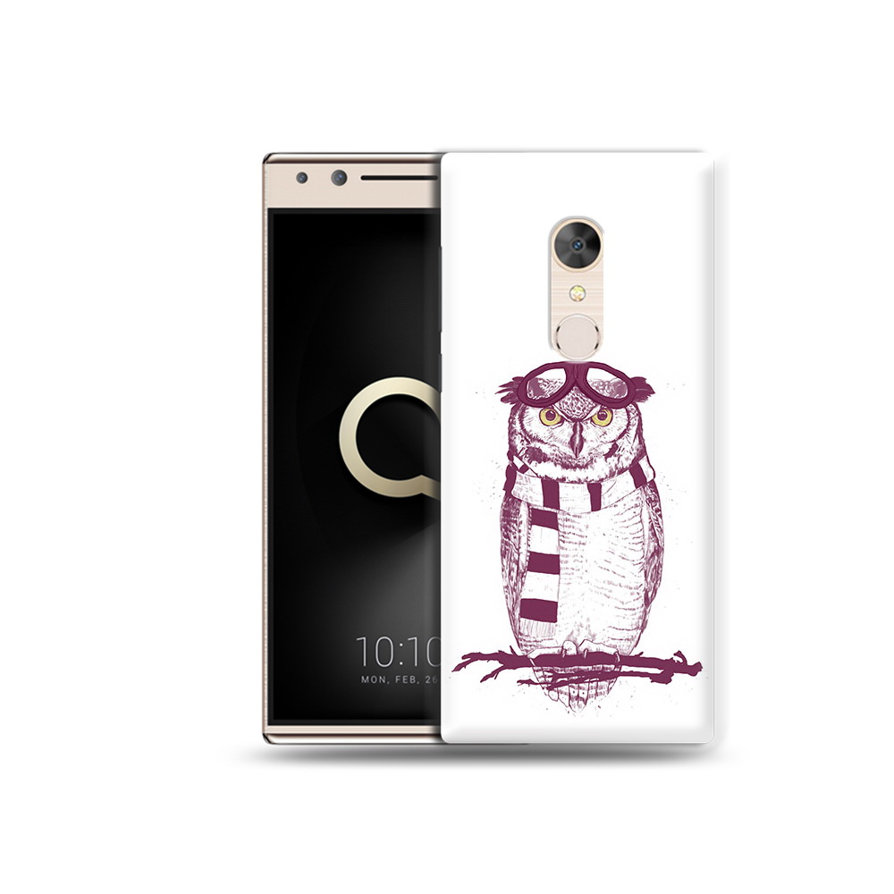 

Чехол MyPads Tocco для Alcatel 5 сова-летчик (PT110913.675.612), Прозрачный, Tocco