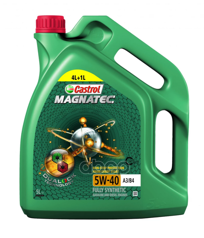 

Масло моторное Castrol Magnatec 5W-40 SN/CF A3/B4 синтетическое 5 л (АКЦИЯ)