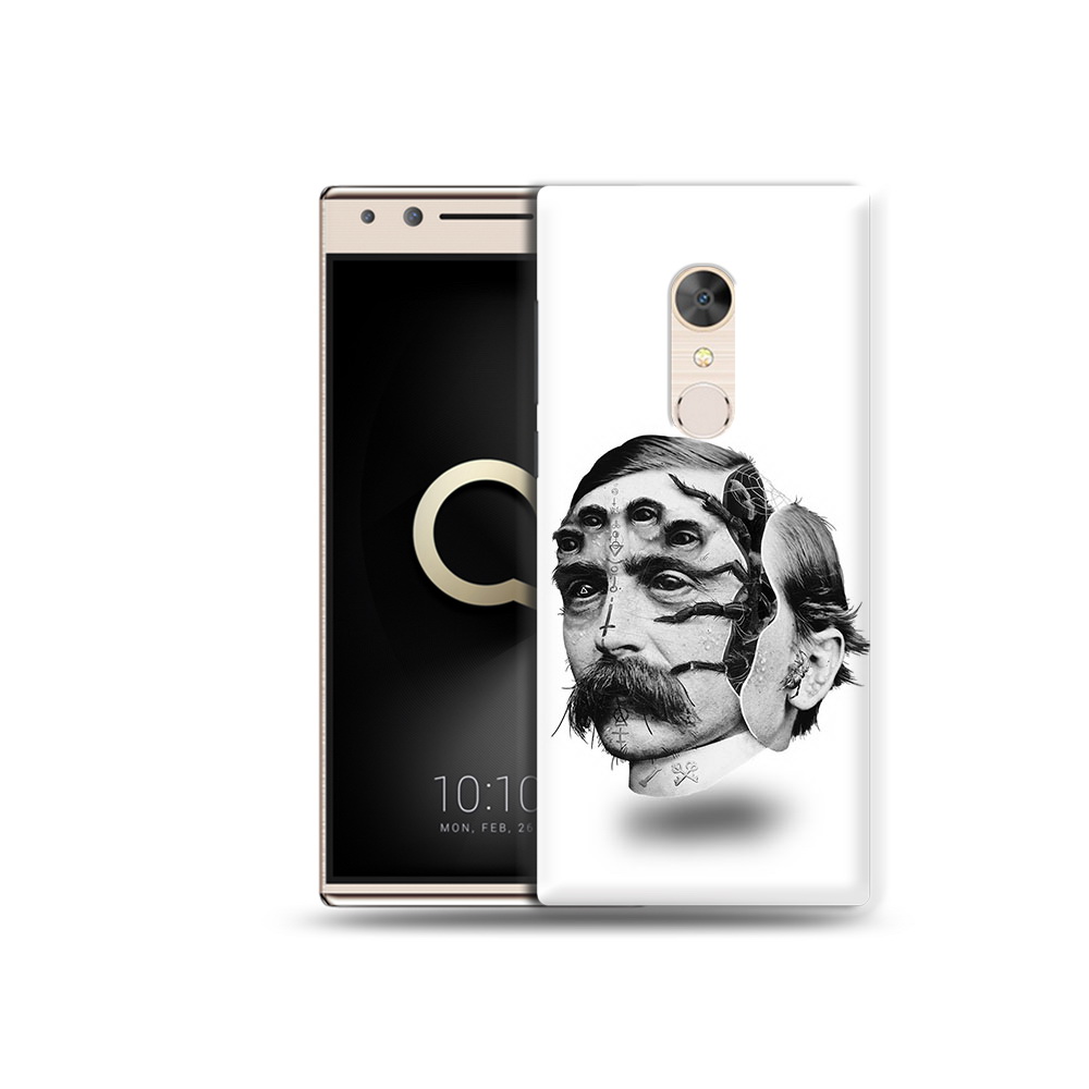 

Чехол MyPads Tocco для Alcatel 5 страшное лицо мужчины (PT110913.675.629), Прозрачный, Tocco