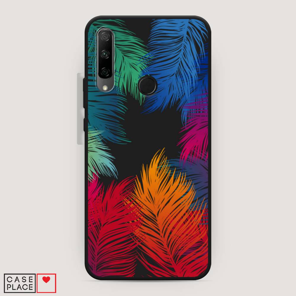 

Чехол Awog на Honor 9X Premium "Рамка из перьев", Разноцветный, 610652-1