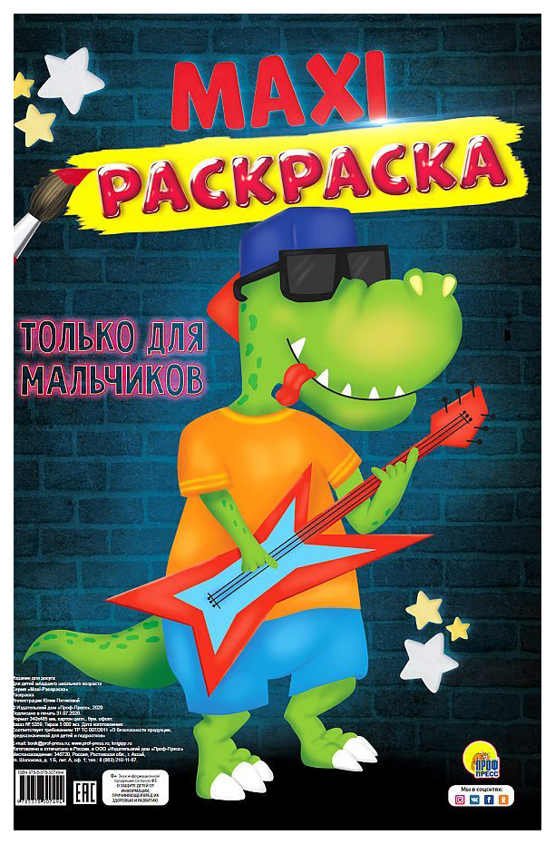 

Раскраска Проф-Пресс Только для мальчиков, 301-231