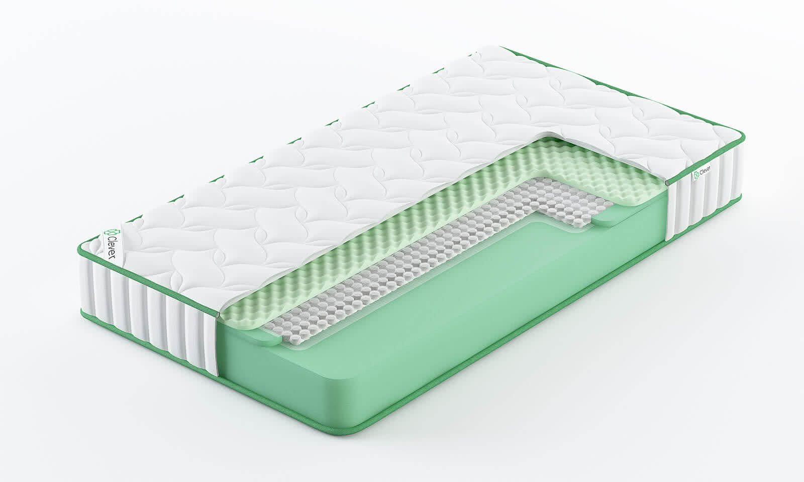 

Матрас Clever CloudWave High 70x210, Белый, CloudWave High