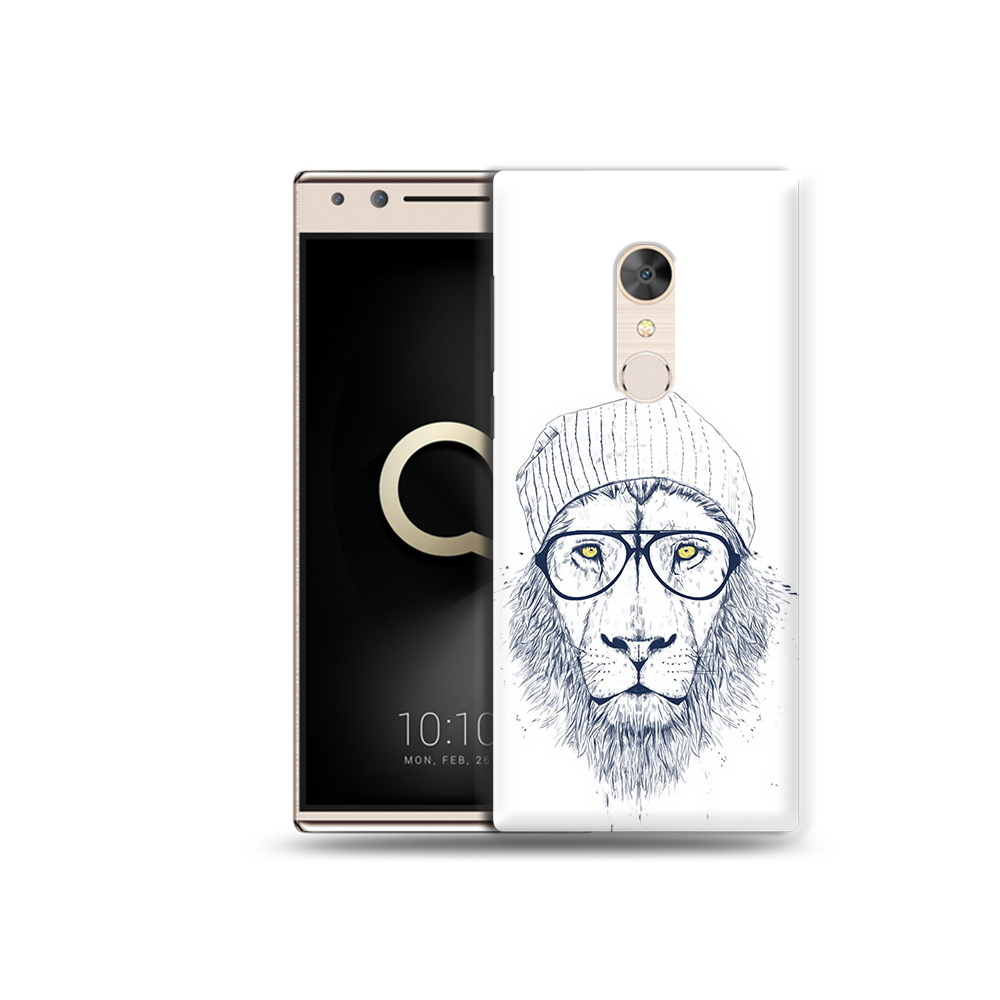 

Чехол MyPads Tocco для Alcatel 5 хиппи лев (PT110913.675.663), Прозрачный, Tocco