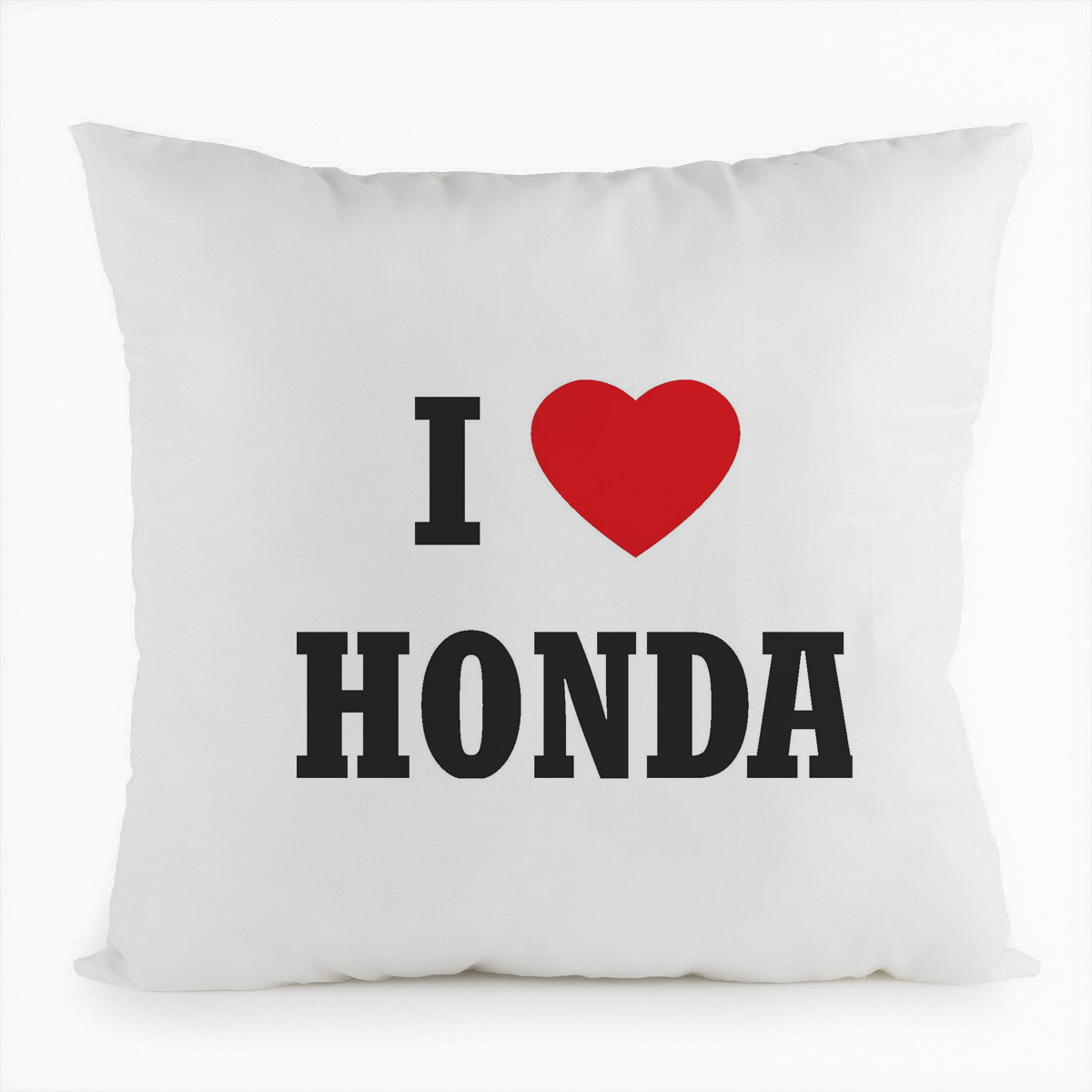 

Подушка белая CoolPodarok Авто. I love Honda