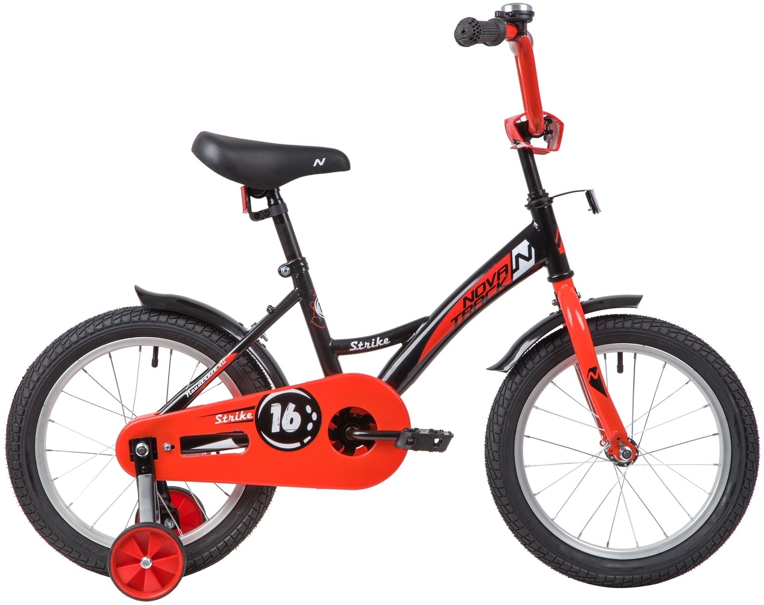 

Велосипед NOVATRACK STRIKE 163 Bl20, Черный;красный