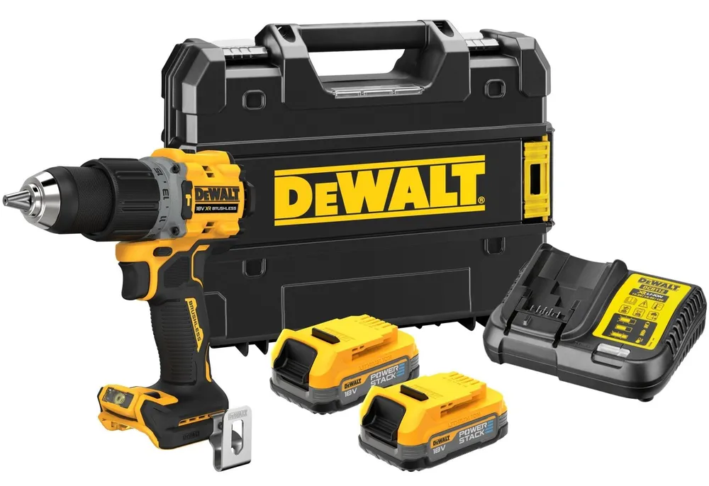 фото Дрель-шуруповерт аккумуляторная 18в 90нм li-ion dewalt dcd800e2t-qw акб-2*1,7ач зу