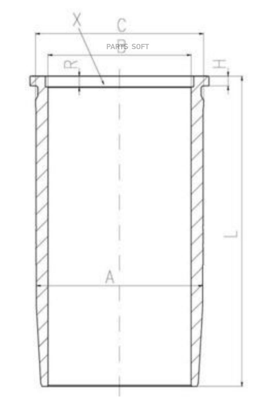 Гильза Цилиндра 51 01201 0486 Mahle/Knecht арт. 227LW00113001