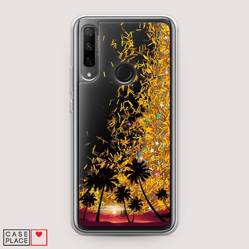 

Чехол Awog на Honor 9X Premium "Закат и пальмы", Разноцветный, 610690-1