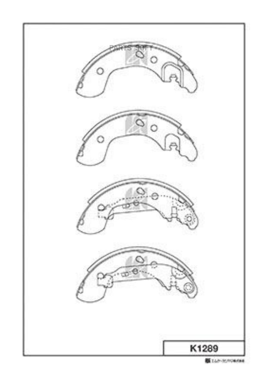 

Тормозные колодки Kashiyama задние барабанные K1289