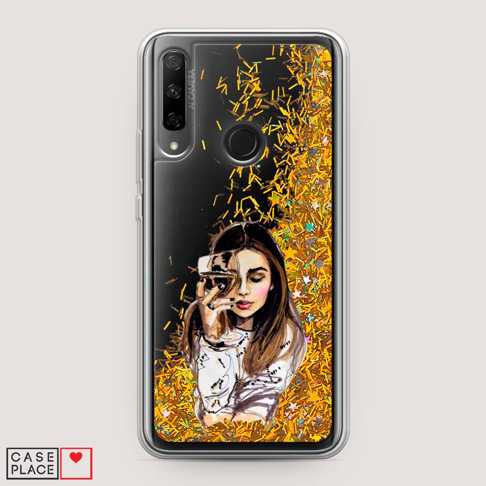 

Чехол Awog на Honor 9X Premium "Девушка с бокалом", Разноцветный, 610690-1