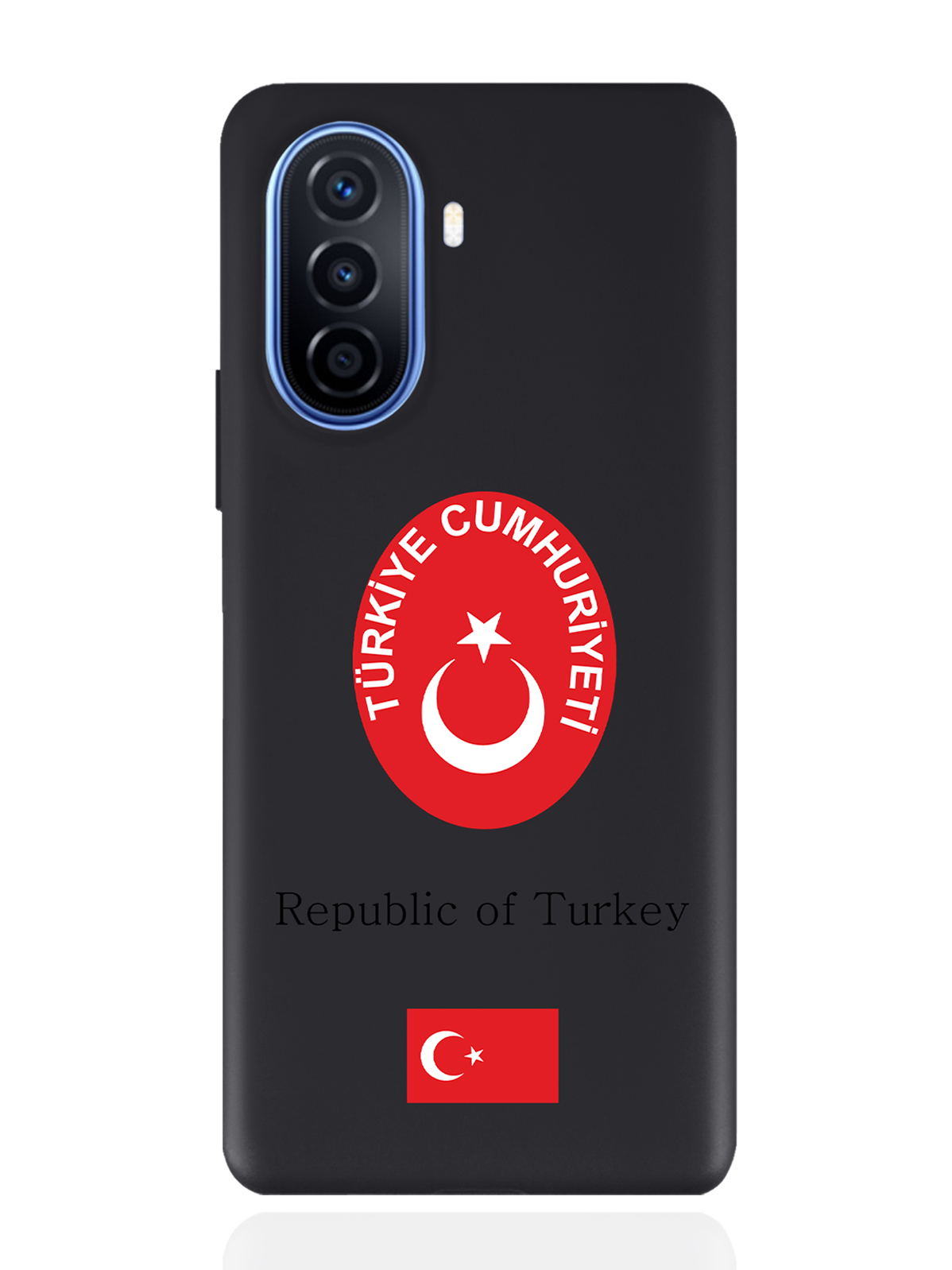 Чехол SignumCase для Huawei Nova Y70 Герб Турции черный