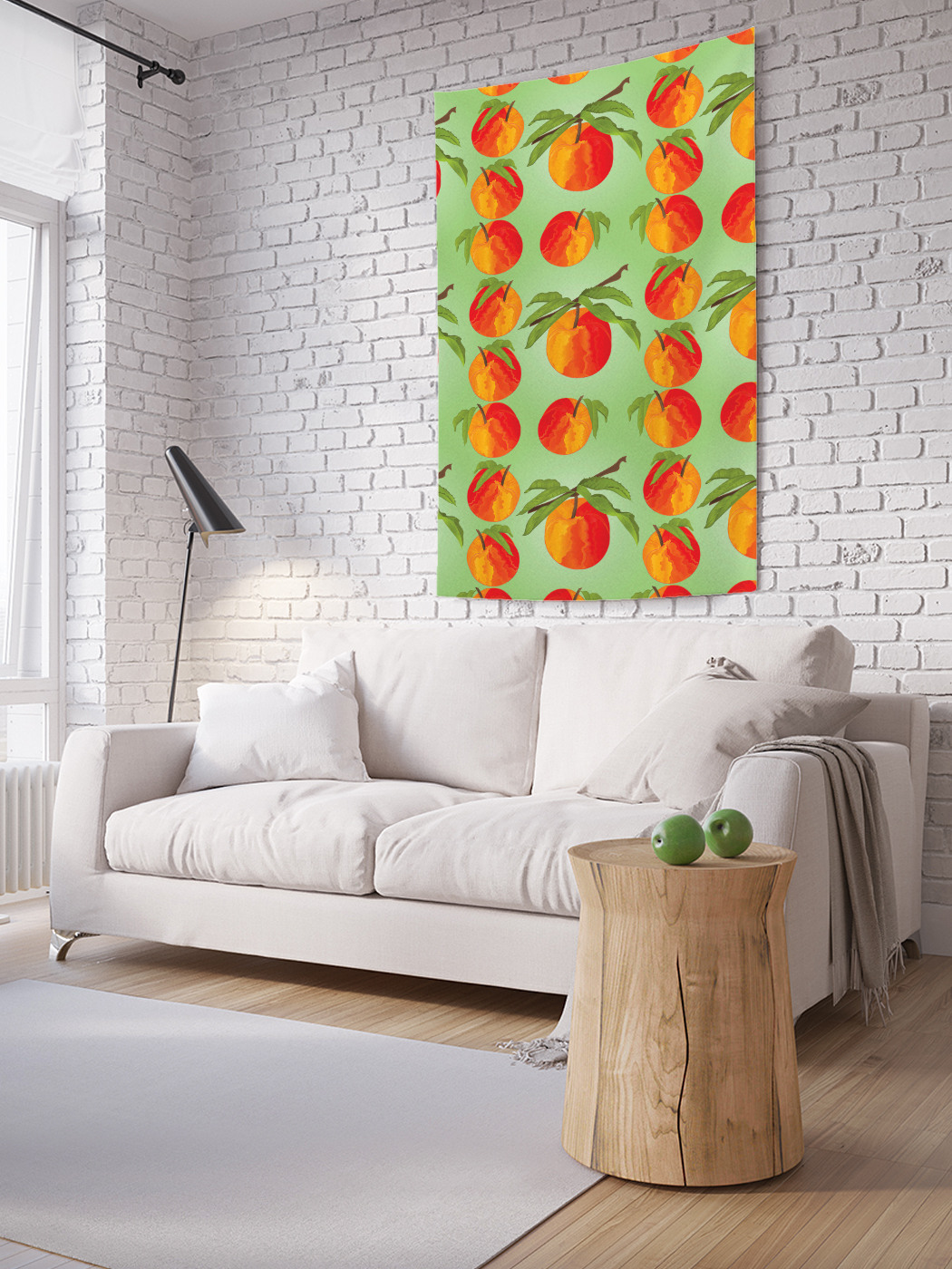 

Вертикальное фотопанно на стену JoyArty Яблочный рисунок 150x200 см, Яблочный рисунок