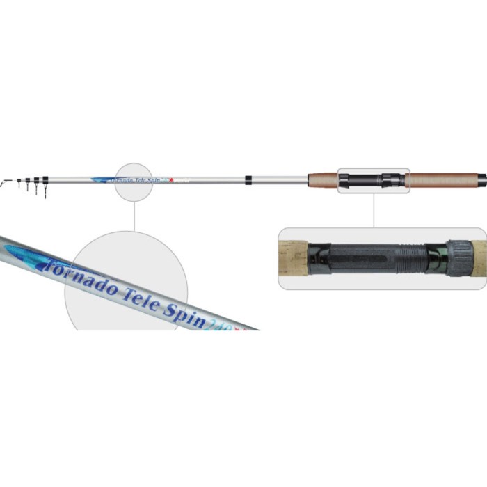 

Спиннинг телескопичесикй S Master Fish 2 Fish 1005 Tornado Tele, длина 2.1 м