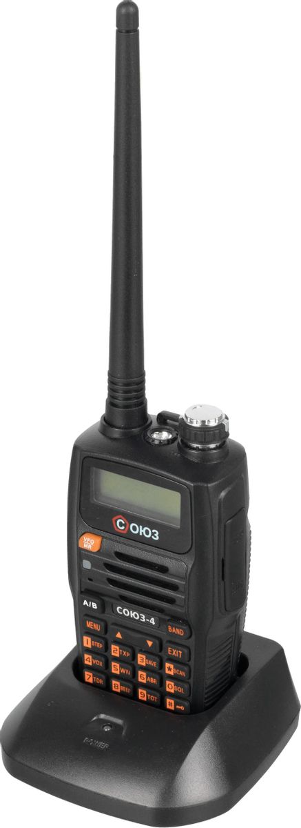 

Рация Союз C4 128кан. до 10 км, 1 шт. аккум. черный 13441, Черный;оранжевый, C4