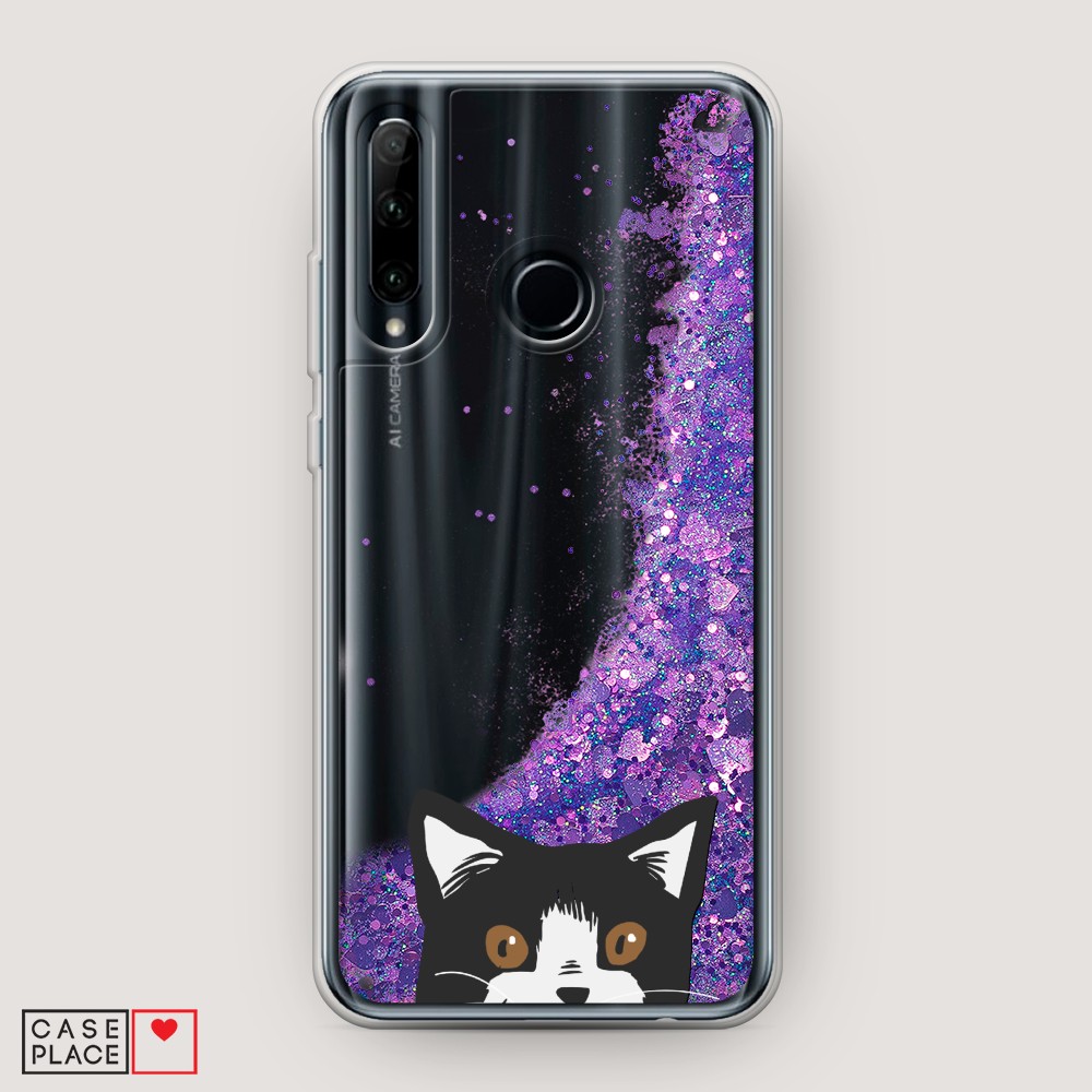 

Чехол Awog на Honor 20e "Подглядывающий кот", Разноцветный, 6104192-1