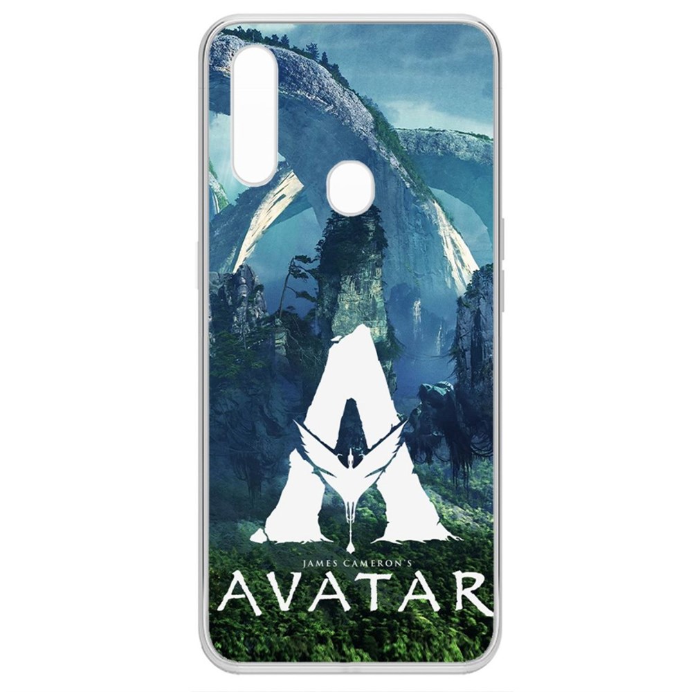 

Чехол-накладка кейс Аватар - Белое лого для Oppo A31
