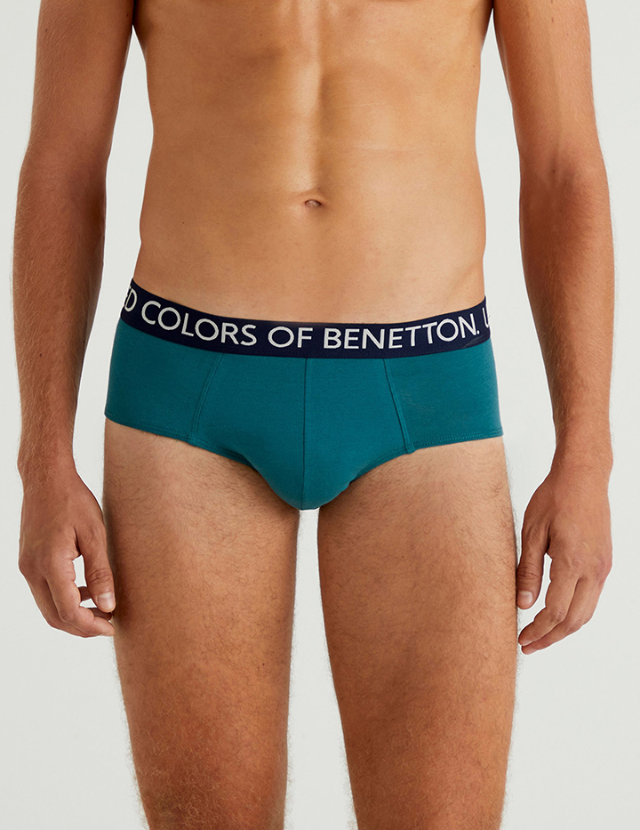 

Слипы мужские United Colors of Benetton 21A_3OP82S1MX зеленые XL, 21A_3OP82S1MX