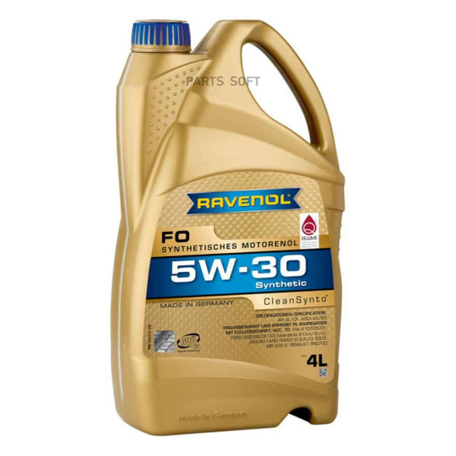 

Моторное масло Ravenol синтетическое FO 5W30 4л