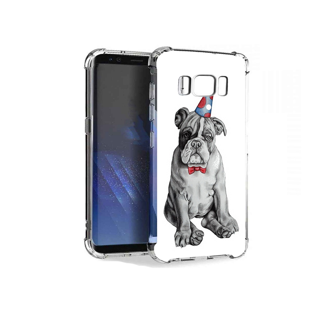 

Чехол MyPads Tocco для Samsung Galaxy S8+ праздничный щенок, Tocco