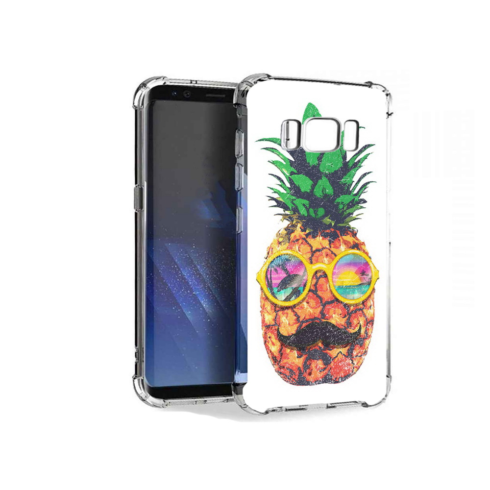

Чехол MyPads Tocco для Samsung Galaxy S8+ прикольный ананас с лицом, Tocco