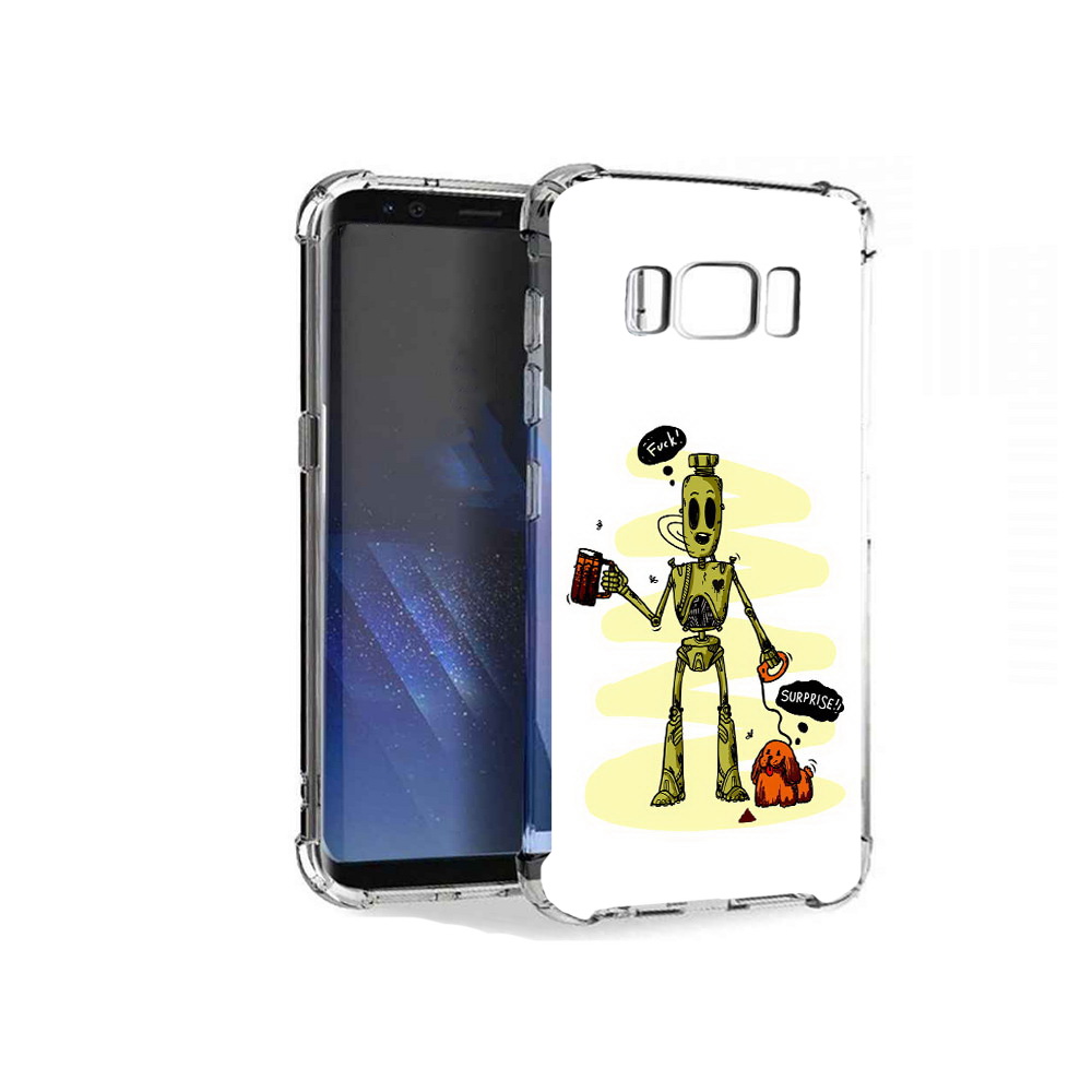 

Чехол MyPads Tocco для Samsung Galaxy S8+ прикольный робот, Tocco