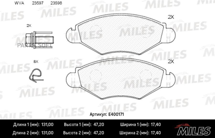 

Колодки Тормозные Передние (Без Датчика) (Без Abs) (Смесь Low-Metallic) Peugeot 206/206sw