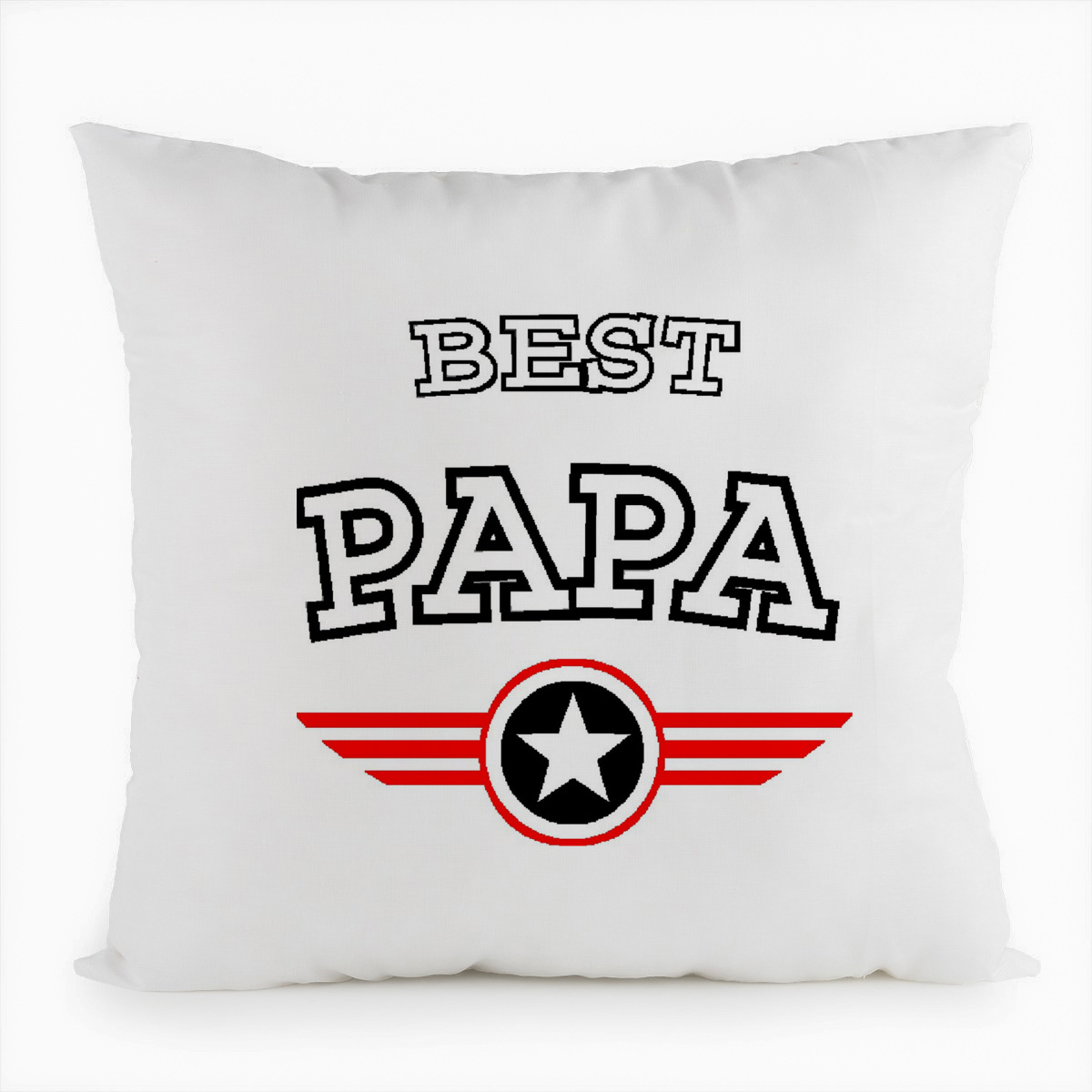 

Подушка белая CoolPodarok Best papa (папа), Белый