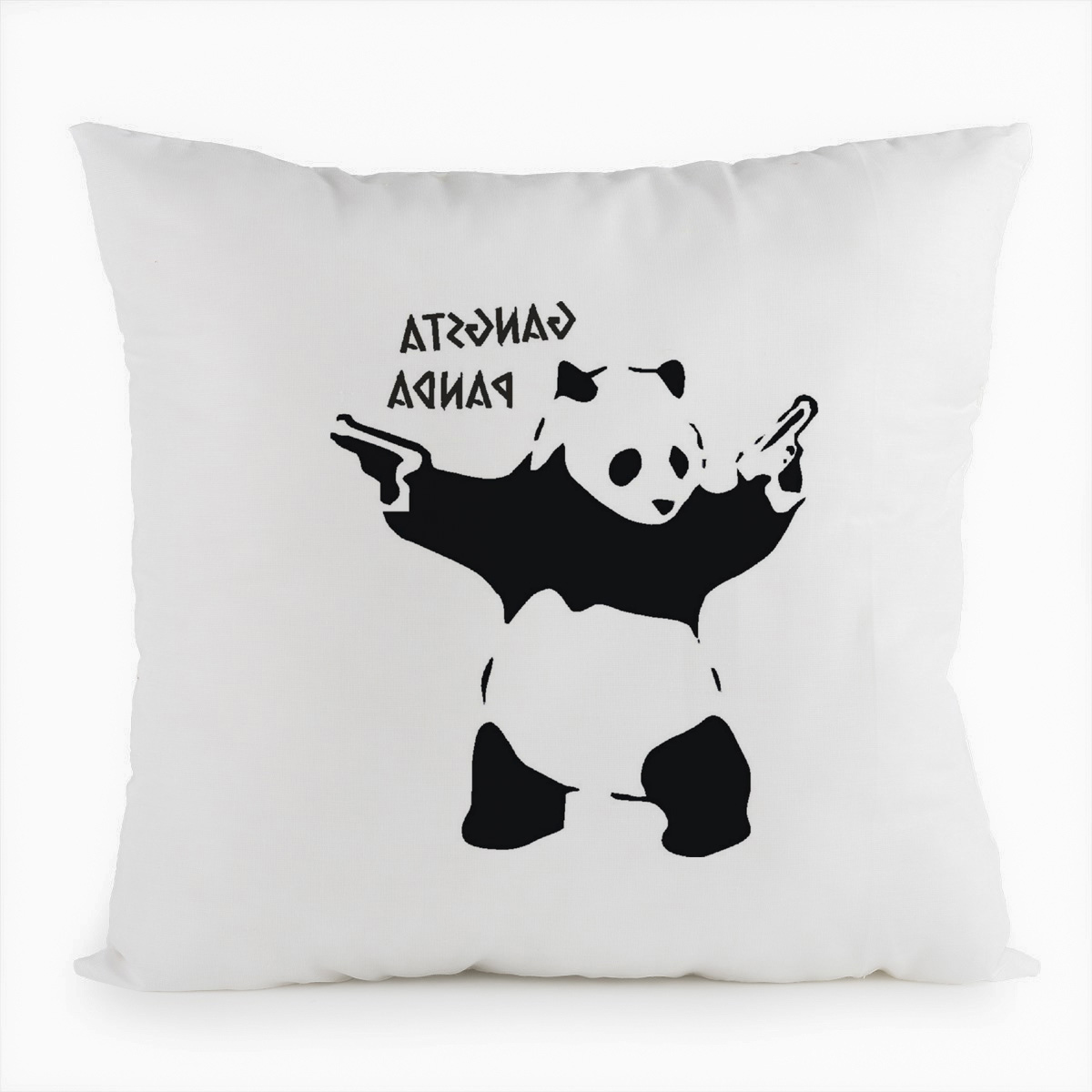 фото Подушка белая coolpodarok gangsta panda (панда)