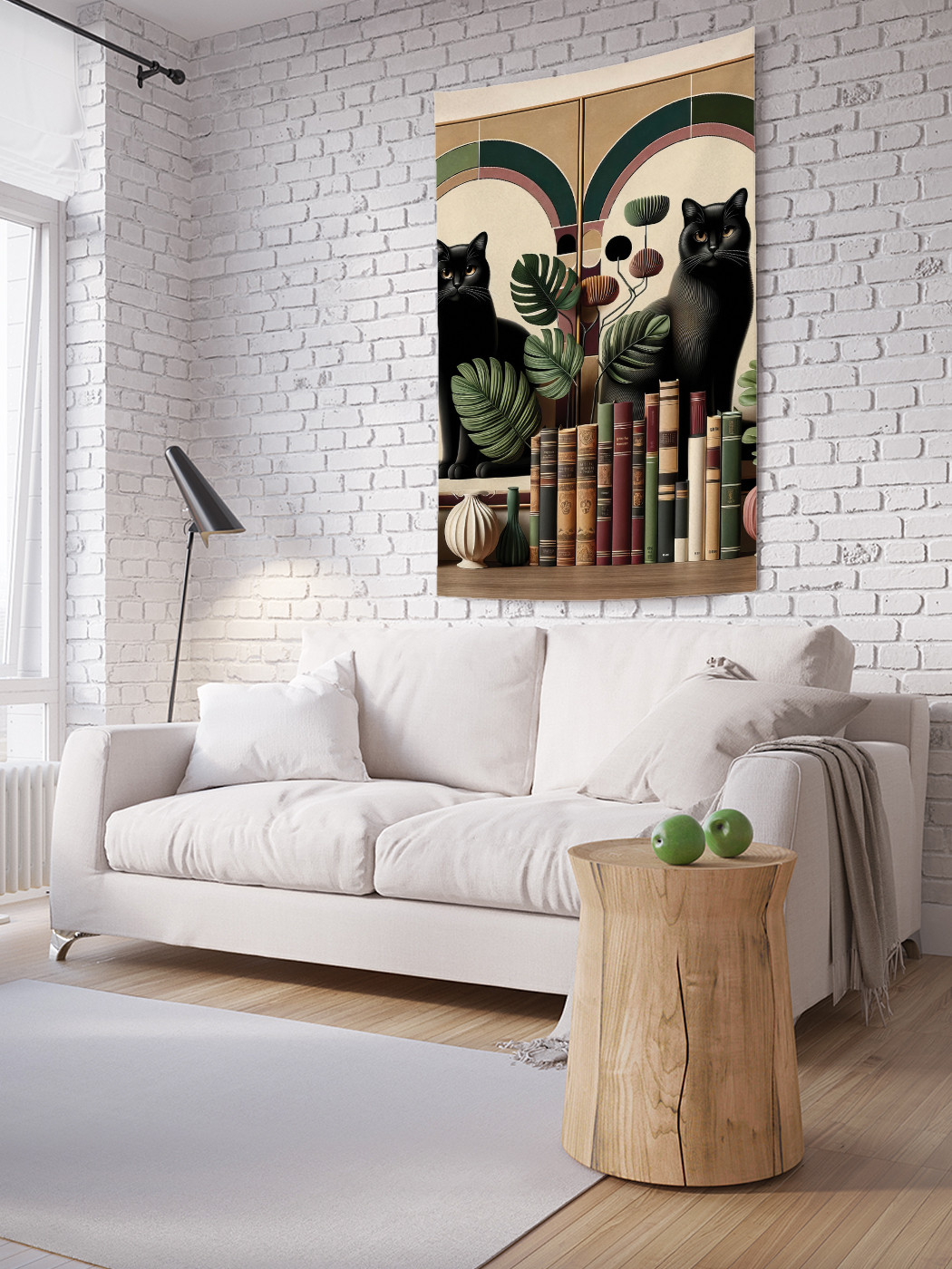 

Фотопанно JoyArty Коты на книжной полке 100х150, tp_429893_100x150