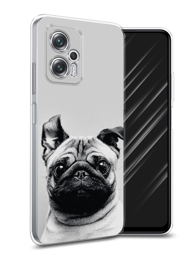 

Чехол Awog на Poco X4 GT/Redmi Note 11T Pro/11T Pro Plus "Ушастый мопс", Разноцветный, 315550-1