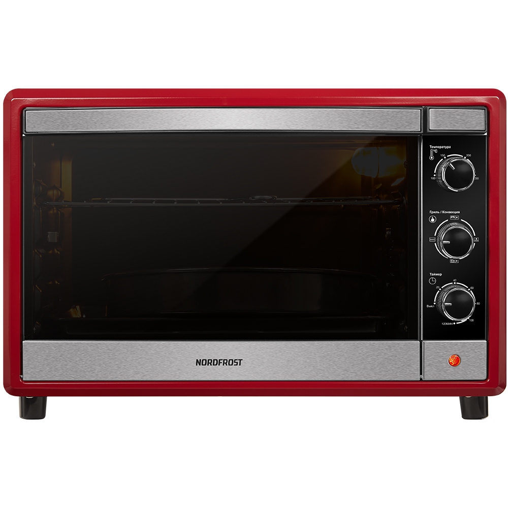 фото Мини-печь nordfrost rc 450 zr pizza красный