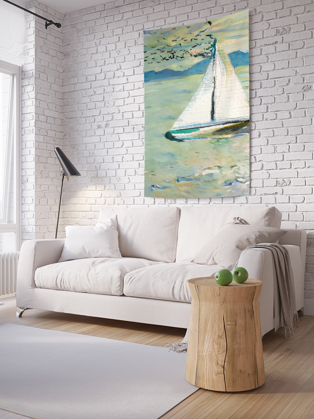 

Вертикальное фотопанно на стену JoyArty Устойчивый парусник 100x150 см, Устойчивый парусник