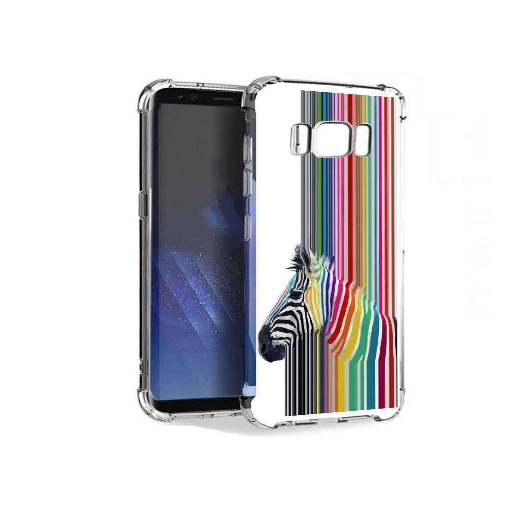 

Чехол MyPads Tocco для Samsung Galaxy S8+ радужная зебра, Tocco