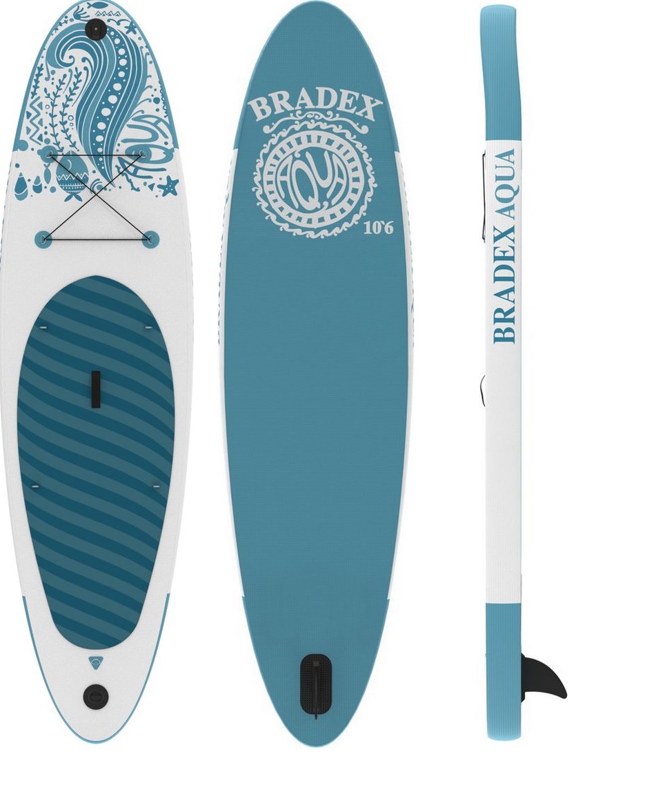 

SUP-борд Bradex Geosurf SF 323x81x15 см blue, Голубой;белый, Geosurf SF