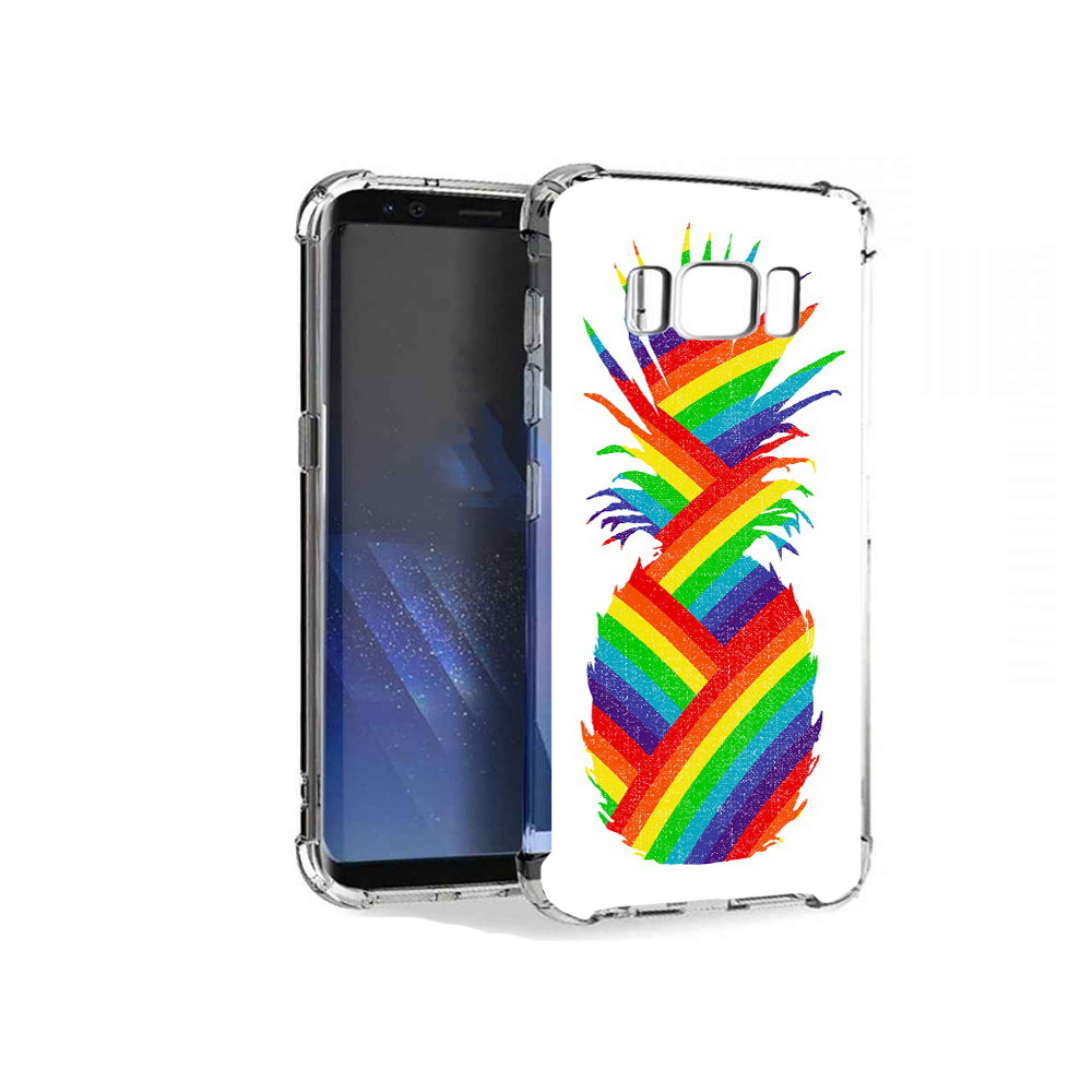 

Чехол MyPads Tocco для Samsung Galaxy S8+ радужный ананас, Tocco