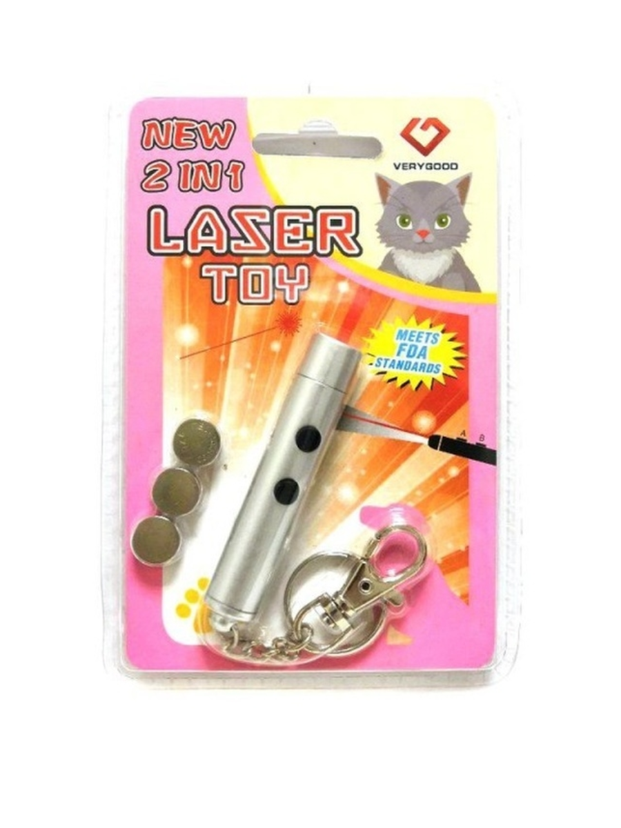 

Игрушка для кошек со светящимся LED-лучом Laser Toy, белый