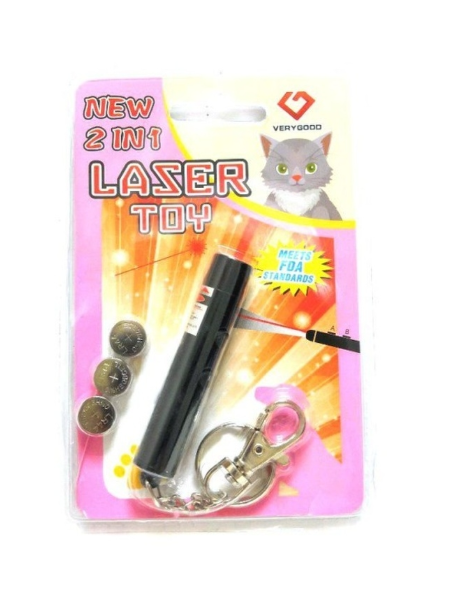 

Игрушка для кошек со светящимся LED-лучом Laser Toy, чёрный