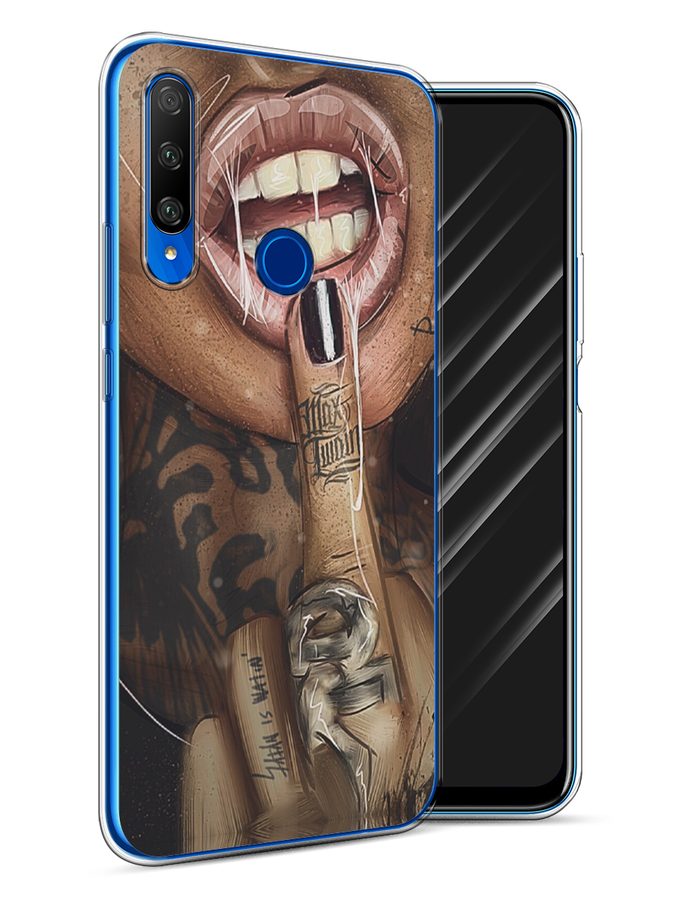

Чехол Awog на Honor 9X Premium "Девушка с татуировками", Разноцветный, 610650-9
