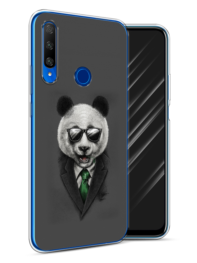 

Чехол Awog на Honor 9X Premium "Деловая панда", Разноцветный, 610650-10