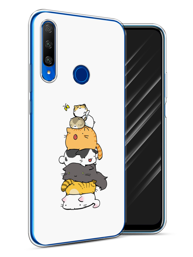 

Чехол Awog на Honor 9X Premium "Бутерброд из котиков", Разноцветный, 610650-10