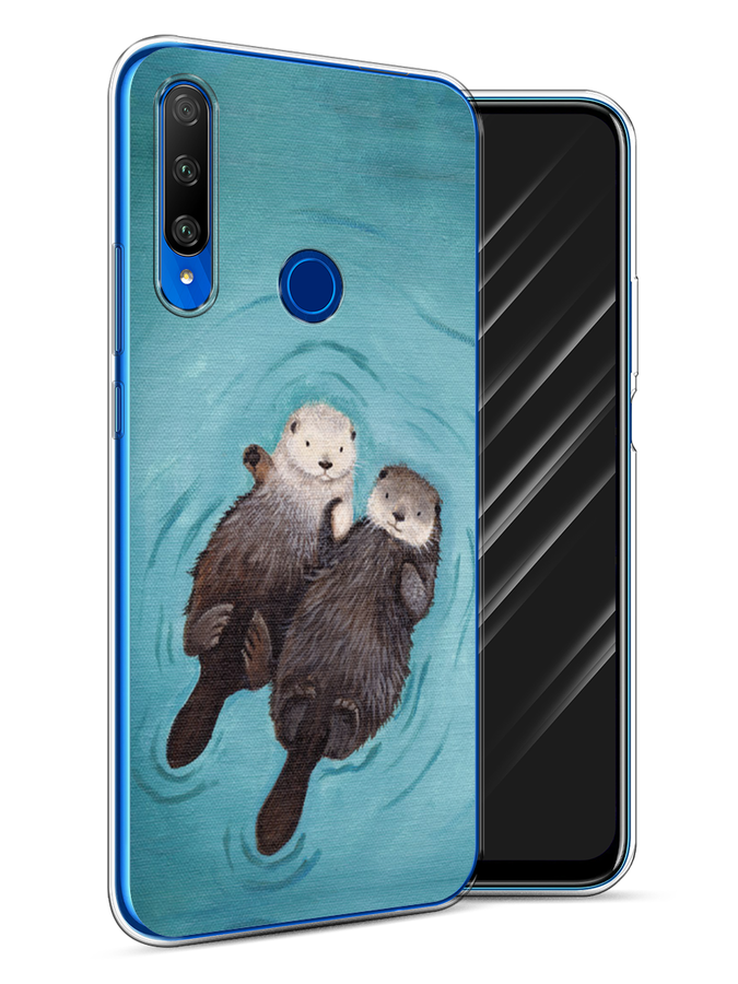 

Чехол Awog на Honor 9X Premium "Парочка бобров", Разноцветный, 610650-10