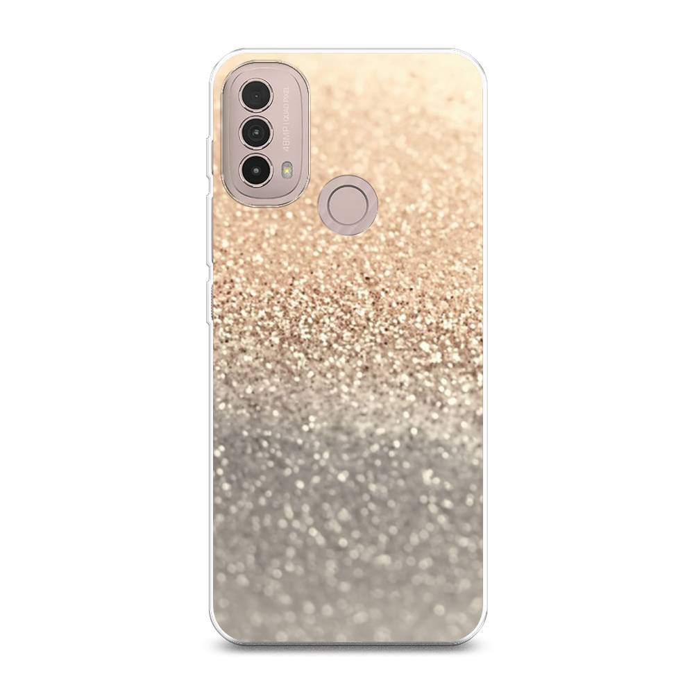 

Силиконовый чехол "Песок золотой рисунок" на Motorola Moto E40