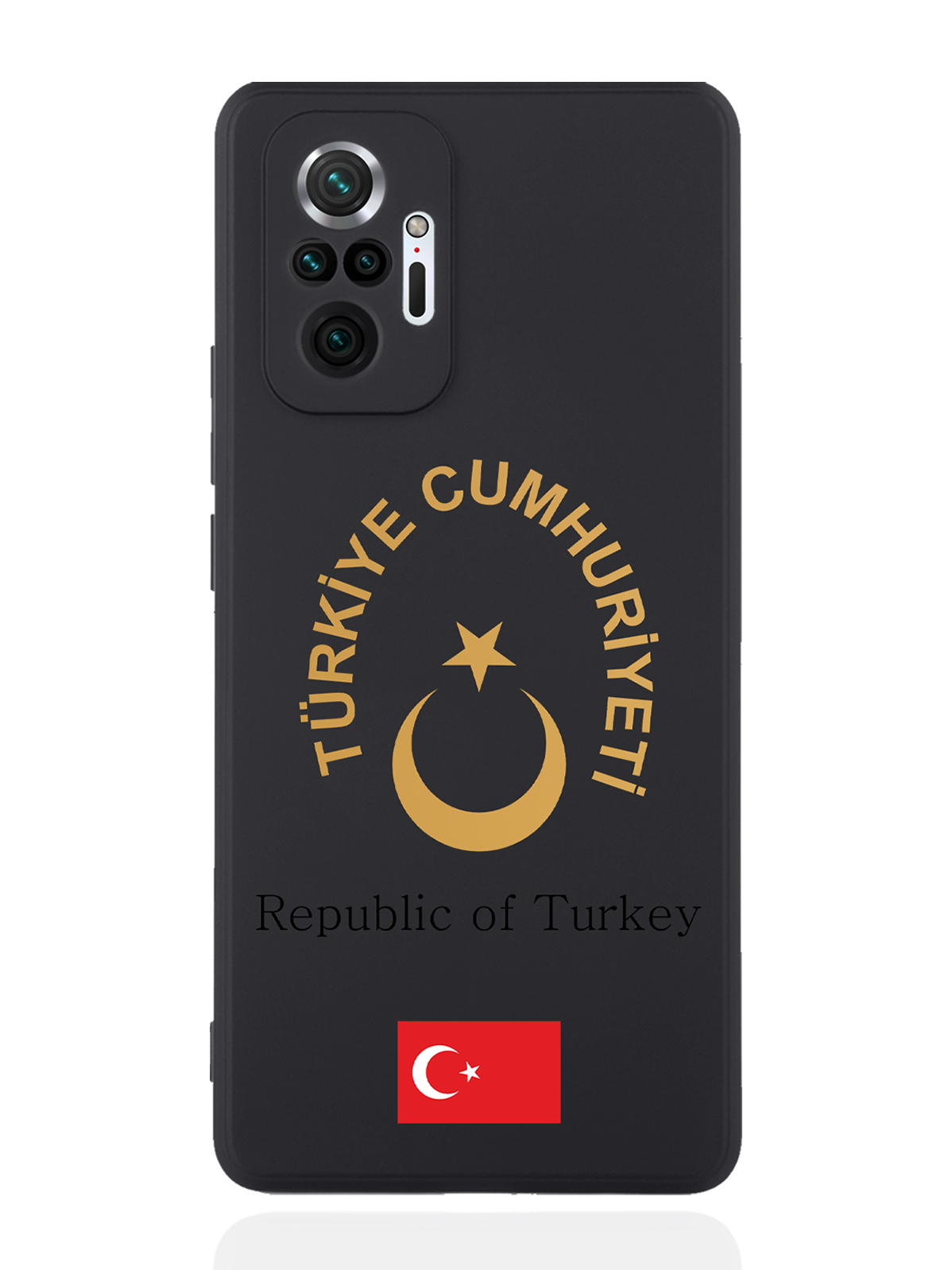 

Чехол SignumCase для Xiaomi Redmi Note 10 Pro Золотой Герб Турциичерный, Золотистый;черный