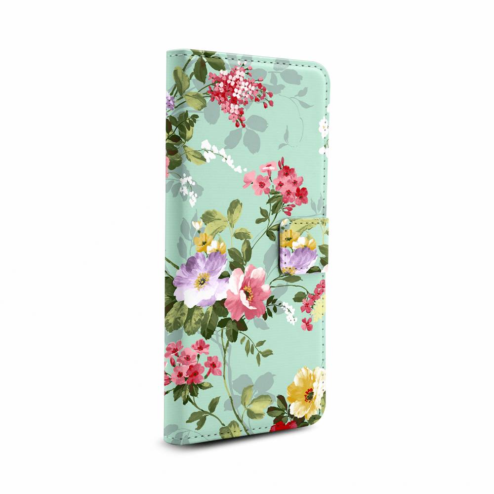 

Чехол Awog на Huawei P40 lite E "Цветочный фон 24 book", Розовый, 612485-1