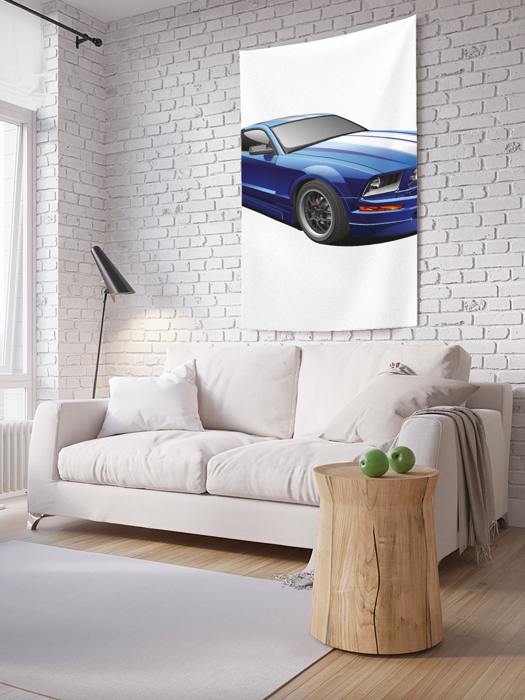 

Вертикальное фотопанно на стену JoyArty Форд Мустанг 150x200 см, Форд Мустанг